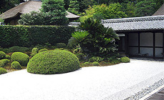 東庭、南庭、北庭の三面からなる「方丈庭園」は、江戸時代初期の代表的な庭園として国の名勝に指定されています。